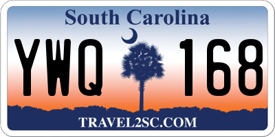 SC license plate YWQ168