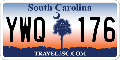 SC license plate YWQ176