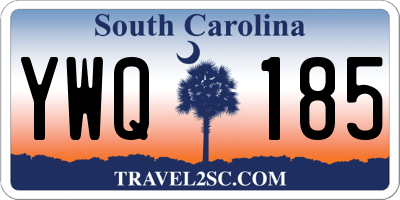SC license plate YWQ185