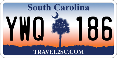SC license plate YWQ186