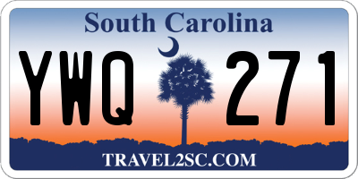 SC license plate YWQ271