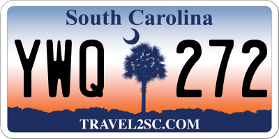 SC license plate YWQ272