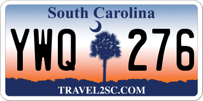 SC license plate YWQ276
