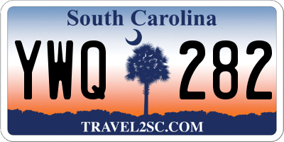 SC license plate YWQ282