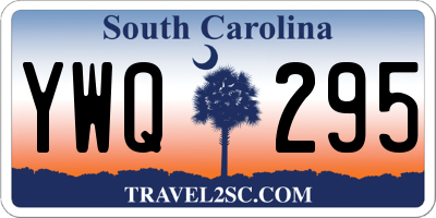 SC license plate YWQ295