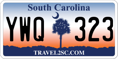SC license plate YWQ323