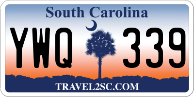 SC license plate YWQ339