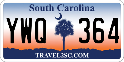 SC license plate YWQ364