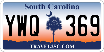 SC license plate YWQ369