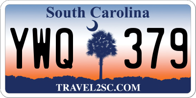 SC license plate YWQ379