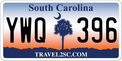 SC license plate YWQ396