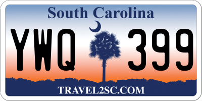 SC license plate YWQ399