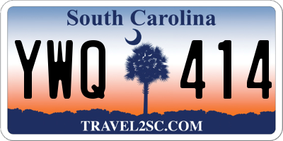 SC license plate YWQ414