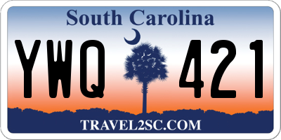 SC license plate YWQ421
