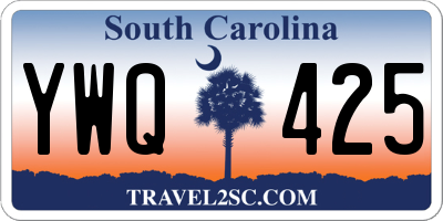 SC license plate YWQ425