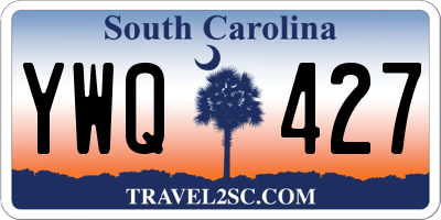 SC license plate YWQ427