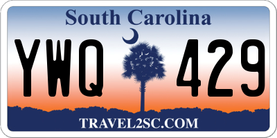 SC license plate YWQ429