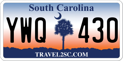 SC license plate YWQ430