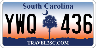 SC license plate YWQ436