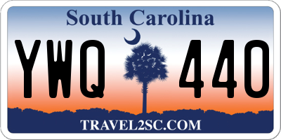 SC license plate YWQ440