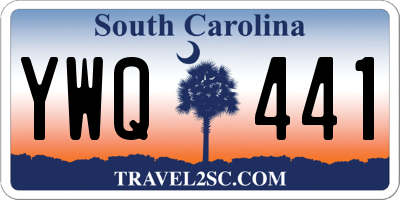 SC license plate YWQ441