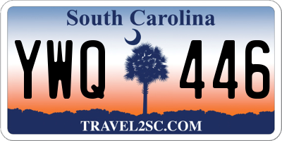 SC license plate YWQ446