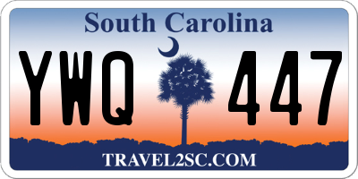 SC license plate YWQ447