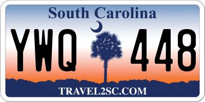 SC license plate YWQ448