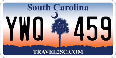 SC license plate YWQ459