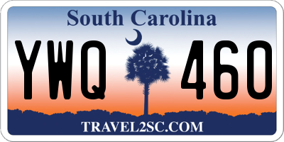 SC license plate YWQ460
