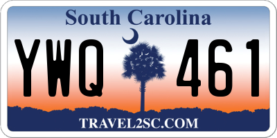 SC license plate YWQ461