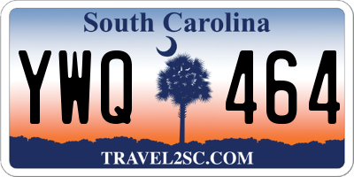 SC license plate YWQ464