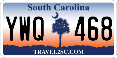 SC license plate YWQ468