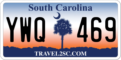 SC license plate YWQ469