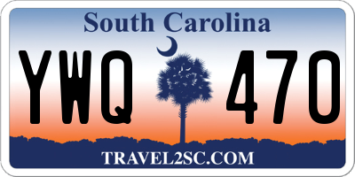SC license plate YWQ470