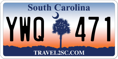 SC license plate YWQ471