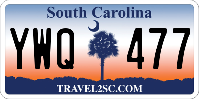 SC license plate YWQ477