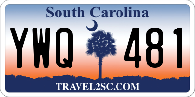 SC license plate YWQ481