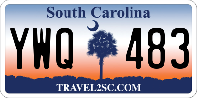 SC license plate YWQ483