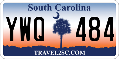 SC license plate YWQ484