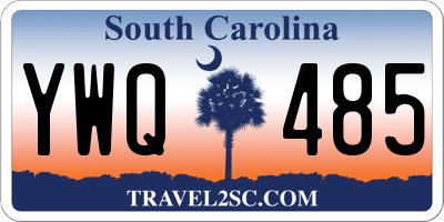 SC license plate YWQ485