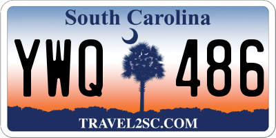 SC license plate YWQ486