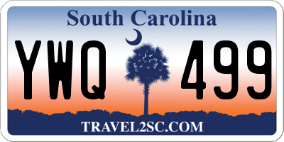 SC license plate YWQ499