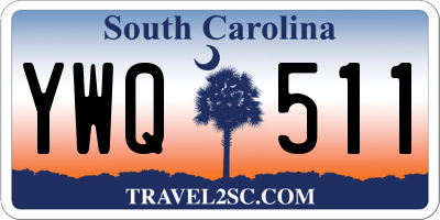 SC license plate YWQ511