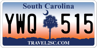SC license plate YWQ515