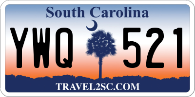 SC license plate YWQ521