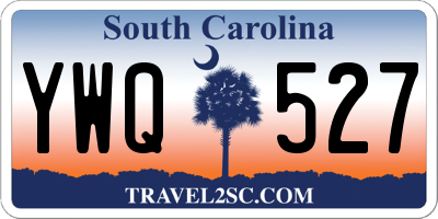 SC license plate YWQ527