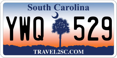 SC license plate YWQ529