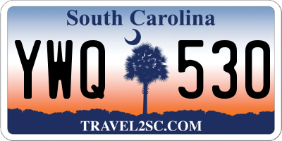SC license plate YWQ530