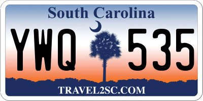 SC license plate YWQ535